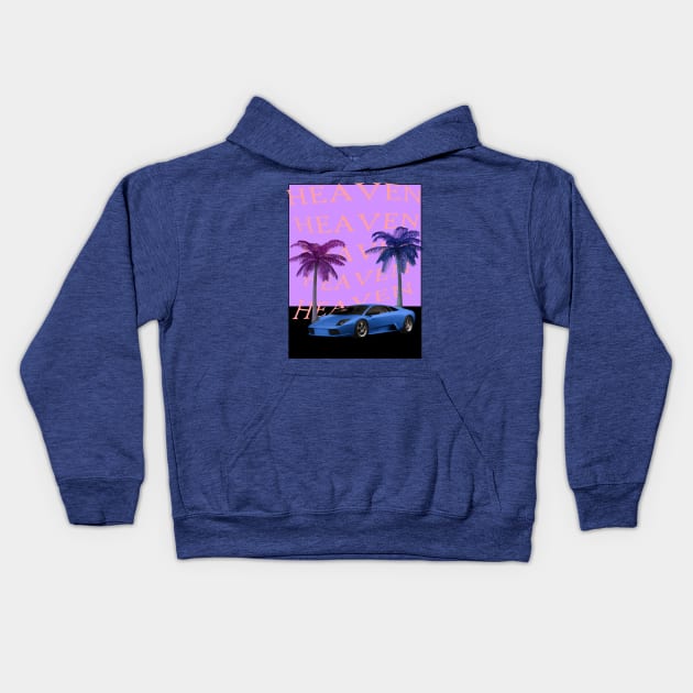 LAMBO HEAVEN PURP Kids Hoodie by CharlieCreator